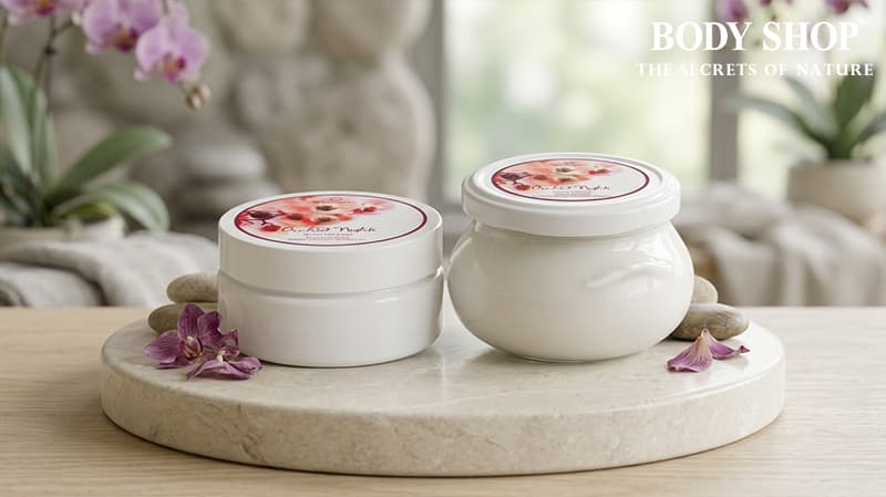 סט 2 מוצרים לאישה מסדרת Orchid night ברשת Body Shop 